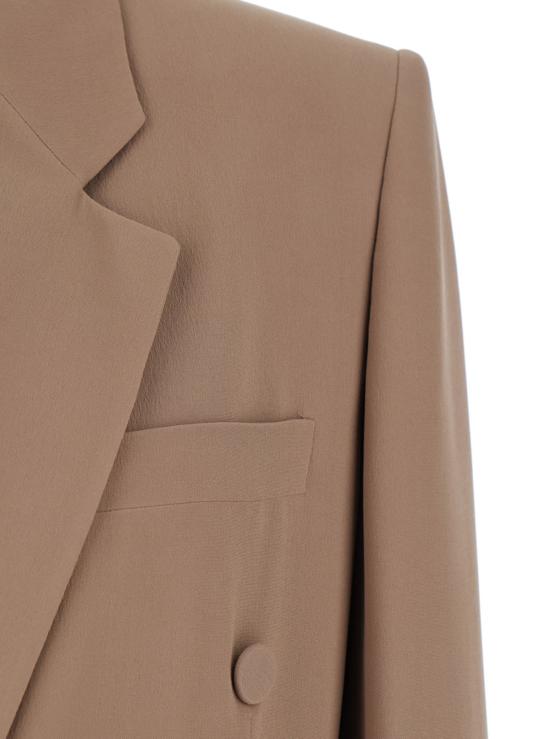  생로랑 수트 자켓 생 로랑 더블 브레스티드 블레이저 베이지 - SAINT LAURENT