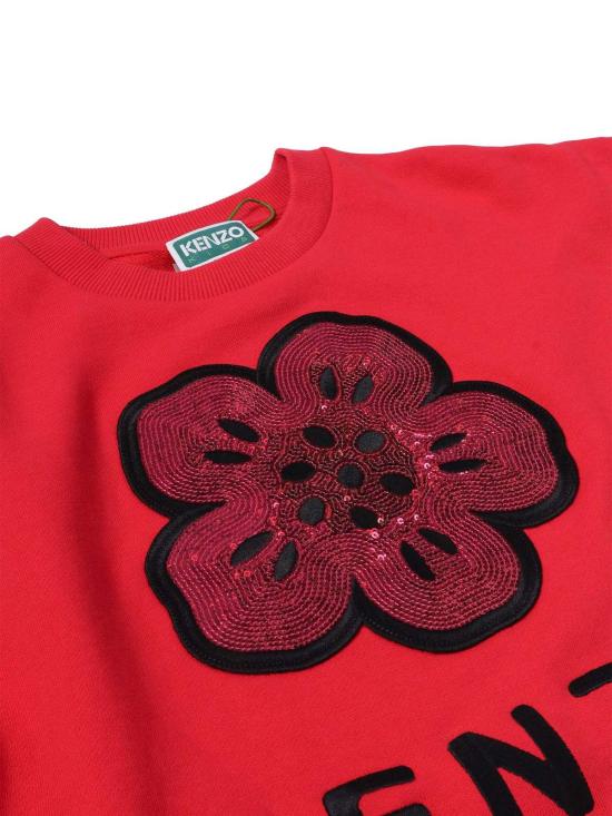  [키즈] 겐조 풀오버 키즈 스웨트셔츠 레드 - KENZO