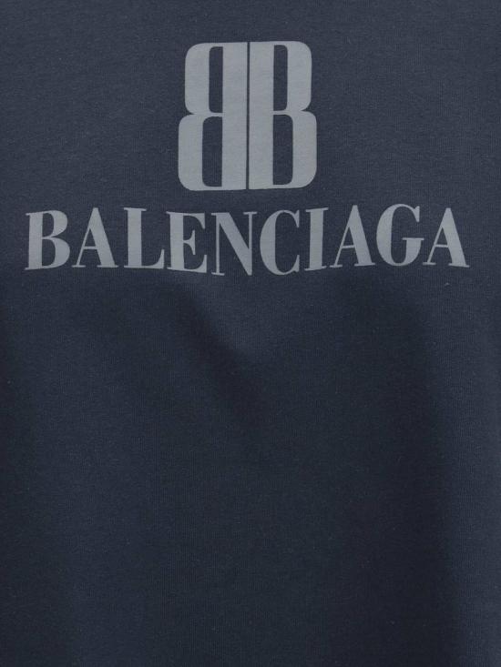  발렌시아가 반팔 티셔츠 로고 티셔츠 - BALENCIAGA