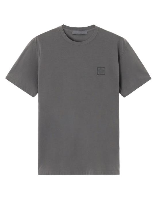  스톤 아일랜드 반팔 티셔츠 코튼 티셔츠 그레이