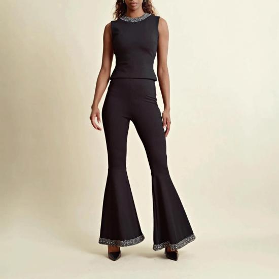  TiMo 스트레이트 팬츠 티모 블링 팬츠 블랙