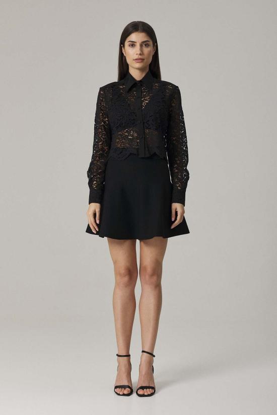  산티클레르 숏 스커트 산티클러 첼시 원형 미니 스커트 블랙