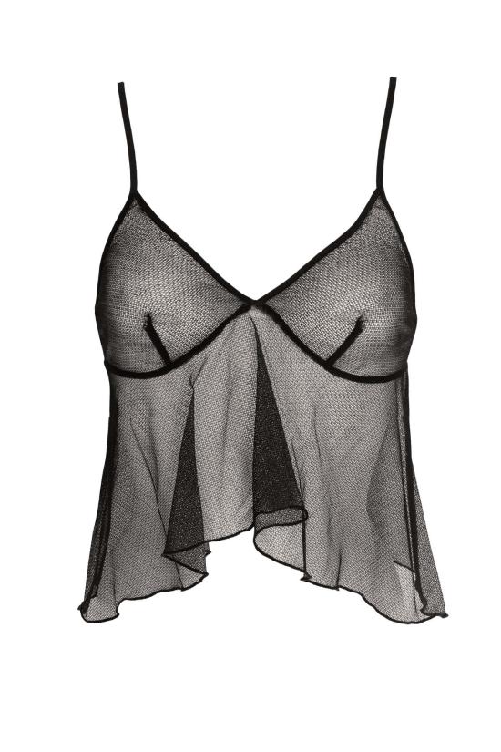  로레트 란제리 캐미솔 폴리 코튼 크로셰 - LORETTE LINGERIE