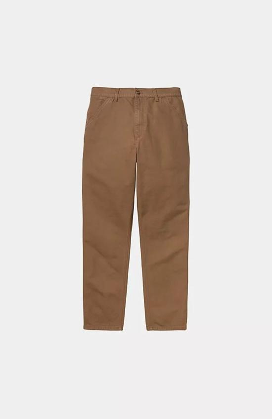  칼하트 스트레이트 팬츠 카하트 싱글 니  더스티 H 브라운