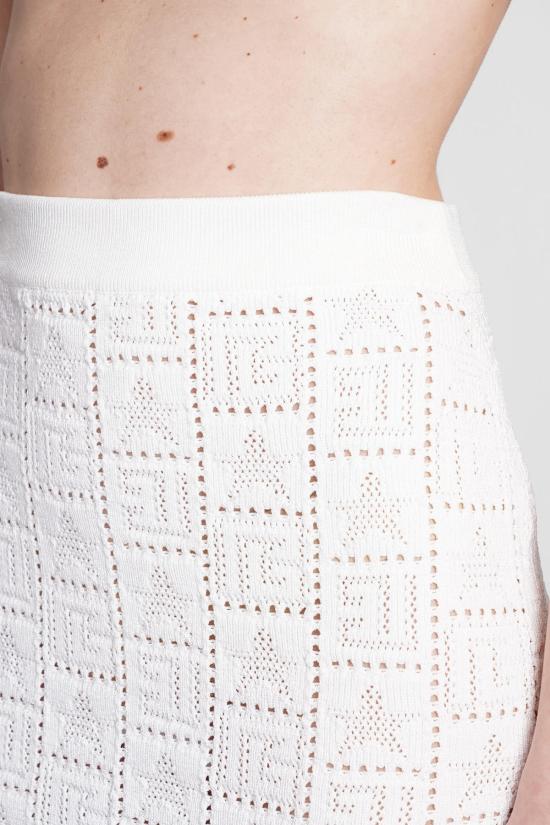  발망 미디 스커트 화이트 - BALMAIN