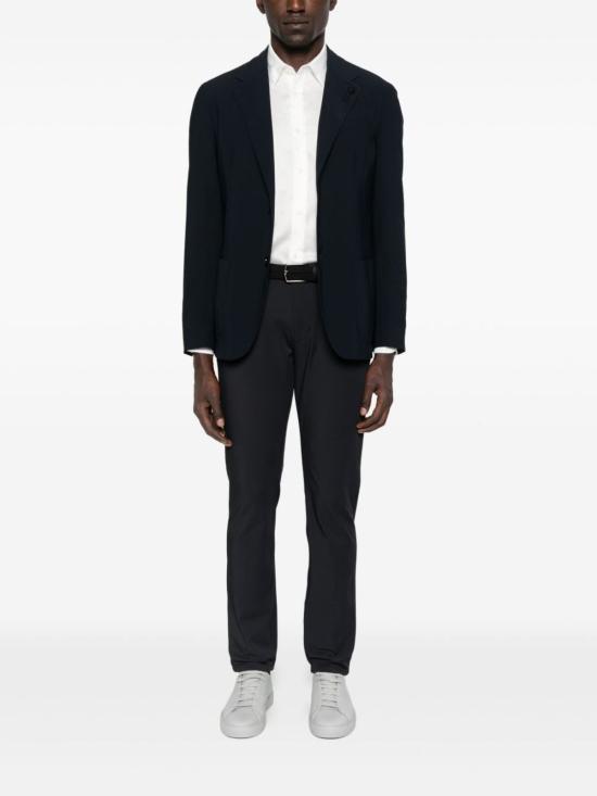  엠포리오 아르마니 긴팔 셔츠 올오버 로고 셔츠 화이트 - EMPORIO ARMANI