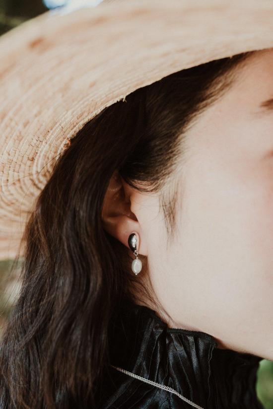  Uni 이어링 유니 주얼리 수리야 진주 스터드 귀걸이 - OTHER BRANDS