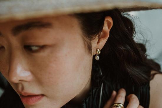  Uni 이어링 유니 주얼리 수리야 진주 스터드 귀걸이 - OTHER BRANDS