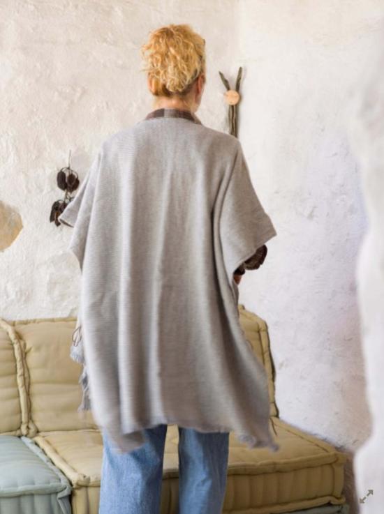  룸이스트 코트 울 폰초 - LOOM.IST