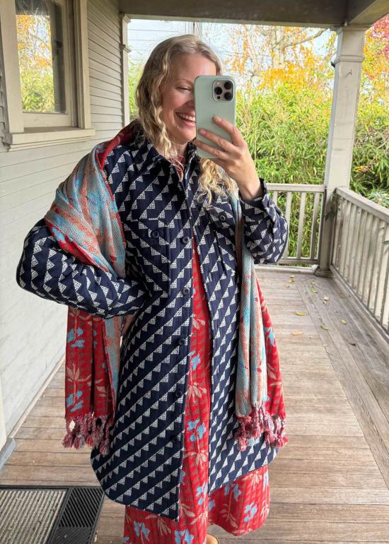  에이스 앤 지그 코트 에이스앤지그 퀼팅 오버 멜빵바지 - ACE & JIG