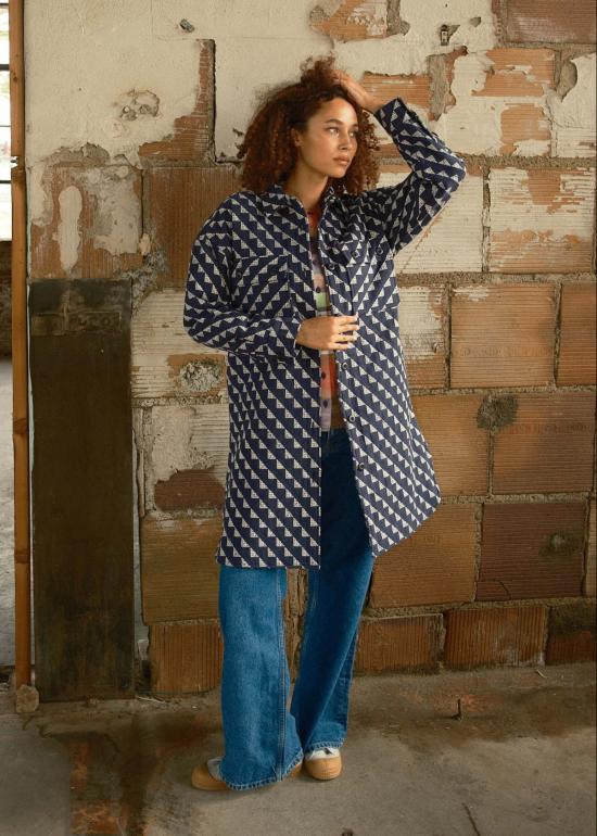  에이스 앤 지그 코트 에이스앤지그 퀼팅 오버 멜빵바지 - ACE & JIG