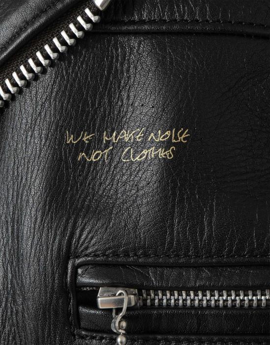  언더커버 바이커 자켓 더블 브레스트 가죽 라이더 재킷 블랙 - UNDERCOVER