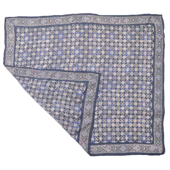  Kasih Coop 머플러/스카프 대형 수작업 염색 바틱 반다나 차콜 그레이 - OTHER BRANDS