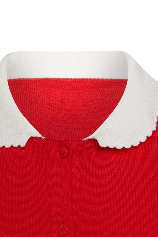  올리비아 라티노비치 가디건 페니워스 여사 카디건 레드 - OLIVIA LATINOVICH