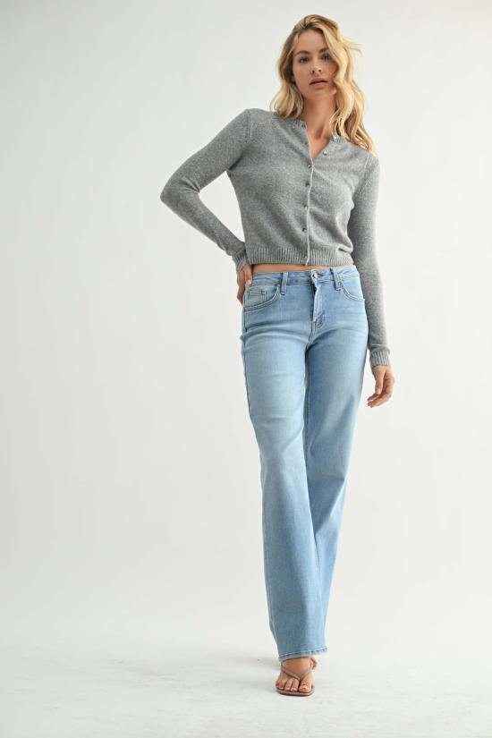  저스트 블랙 데님 데님 팬츠 롱 기장 빈티지 스트레이트 빈티지 미디엄 - JUST BLACK DENIM