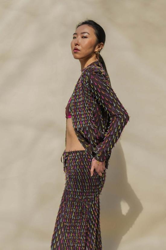  Abacaxi 셔츠 아바카시 스모크 버튼다운 셔츠 - ABACAXI