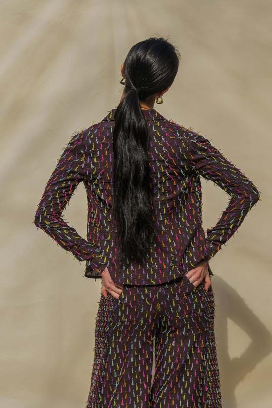  Abacaxi 셔츠 아바카시 스모크 버튼다운 셔츠 - ABACAXI