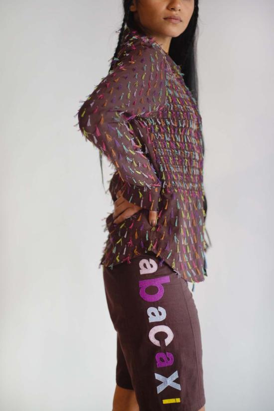  Abacaxi 셔츠 아바카시 스모크 버튼다운 셔츠 - ABACAXI