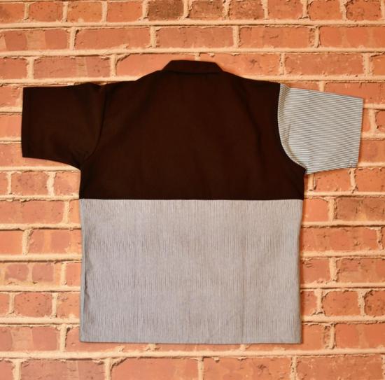  Tilted Brim 반팔 티셔츠 틸티드 브림 벤 데이비스 X 틸티드 브림 X 홀리 스티치 하프 집업 셔츠 멀티 - TILTED BRIM