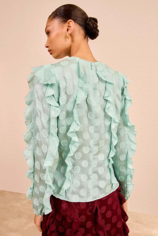  울라 존슨 블라우스 Ulla Johnson Della 캐스케이딩 러플  베릴 - ULLA JOHNSON