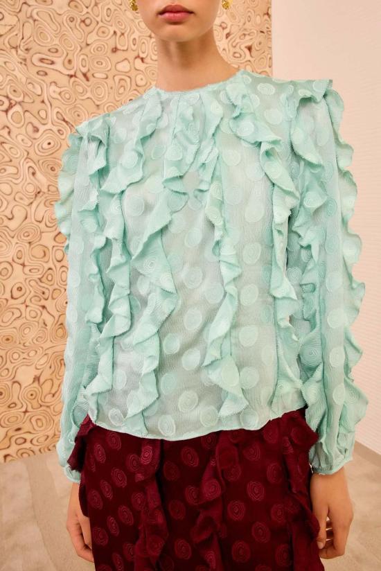  울라 존슨 블라우스 Ulla Johnson Della 캐스케이딩 러플  베릴