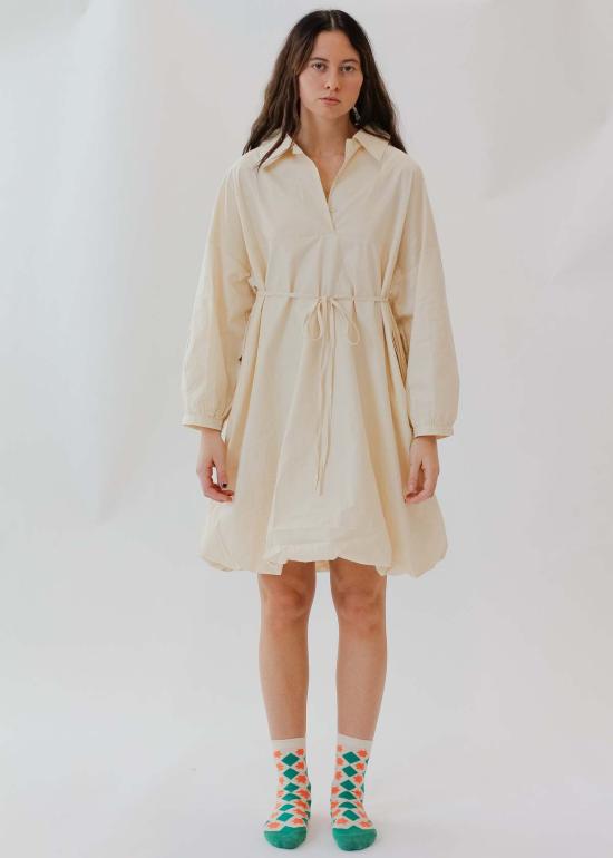  메리 로 숏 원피스 몬토야 드레스 크림