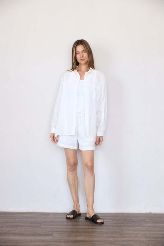  It Is Well L.A. 셔츠 잇이즈웰 L.A. 오버사이즈 린넨 셔츠 옐로우 - IT IS WELL L.A.