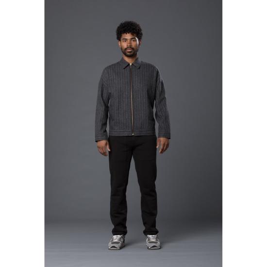  GUSTAV VON ASCHENBACH 자켓 Gustav Von Aschenbach 스트라이프 라이트 트위드 재킷 그레이 핀스트라이프 - OTHER BRANDS