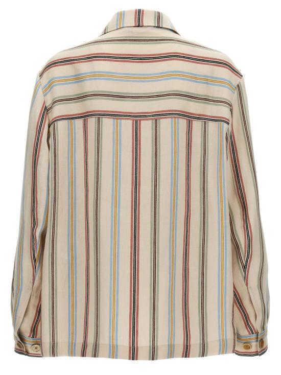  에트로 긴팔 셔츠 스트라이프 오버 멀티컬러 - ETRO