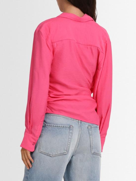  자크뮈스 블라우스 엘레강트 셔츠, 장식 매듭  핑크 - JACQUEMUS