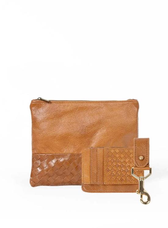  듀 맹 키링 듀 메인즈 대형 파우치 키체인 & 슬림 ID 세트