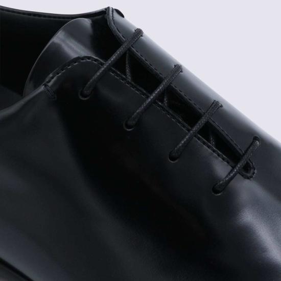  질샌더 부츠 질 샌더 가죽 레이스업 슈즈 블랙 - JIL SANDER