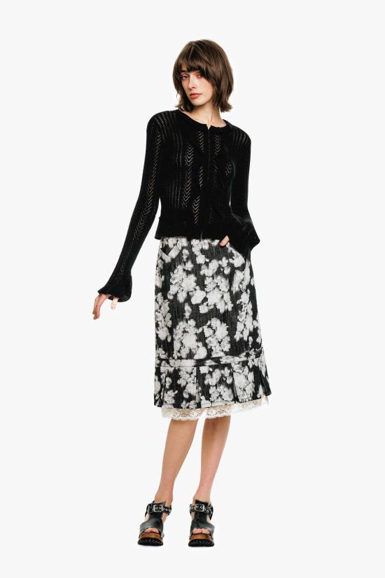  안나 수이 가디건 빅토리아풍 포인트엘 니트 - ANNA SUI