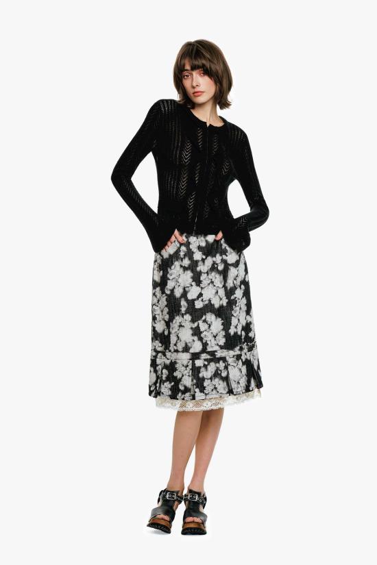  안나 수이 가디건 빅토리아풍 포인트엘 니트 - ANNA SUI