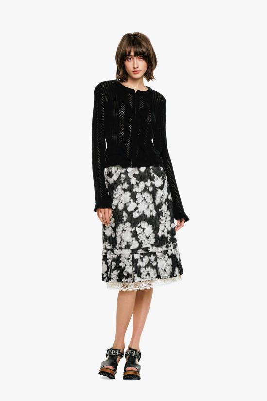  안나 수이 가디건 빅토리아풍 포인트엘 니트 - ANNA SUI