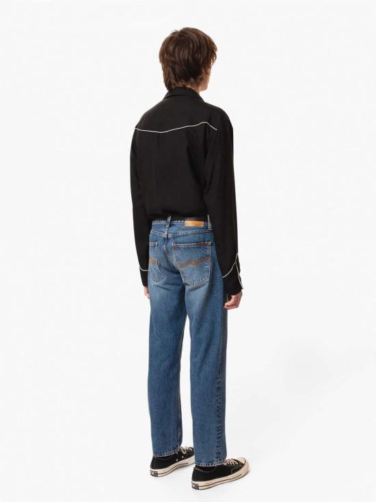  누디진 데님 팬츠 누디 진 그리티 잭슨 데이 드리머 미드 블루 - NUDIE JEAN