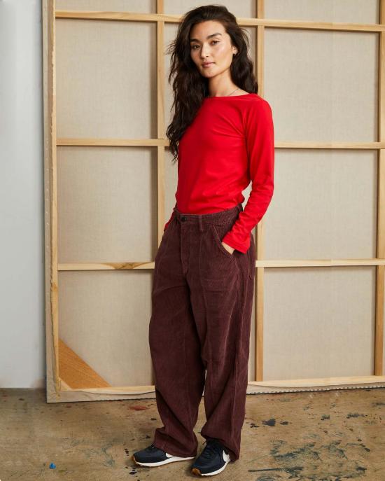  론 크롭 팬츠 Lwn Paz 팬츠 브로큰 인 코드 팬츠 - LWN