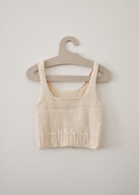  로컬 셰이드 민소매 티셔츠 비엔토 탑 내추럴 - LOCAL SHADE