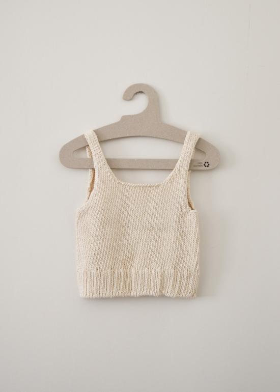  로컬 셰이드 민소매 티셔츠 비엔토 탑 내추럴