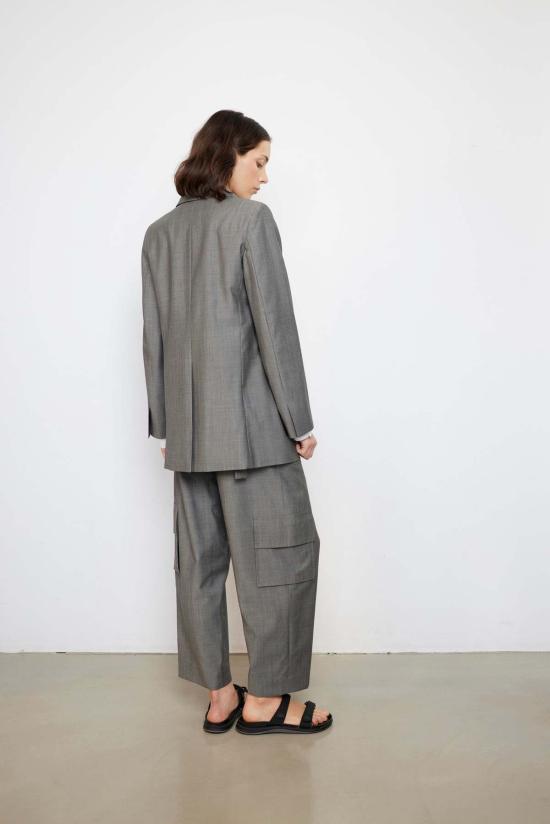  율리아 옌츠슈 자켓 줄리아 젠츠쉬 드레이크 라이트 서머 울 수트 더블 브레스트 재킷 - JULIA JENTZSCH