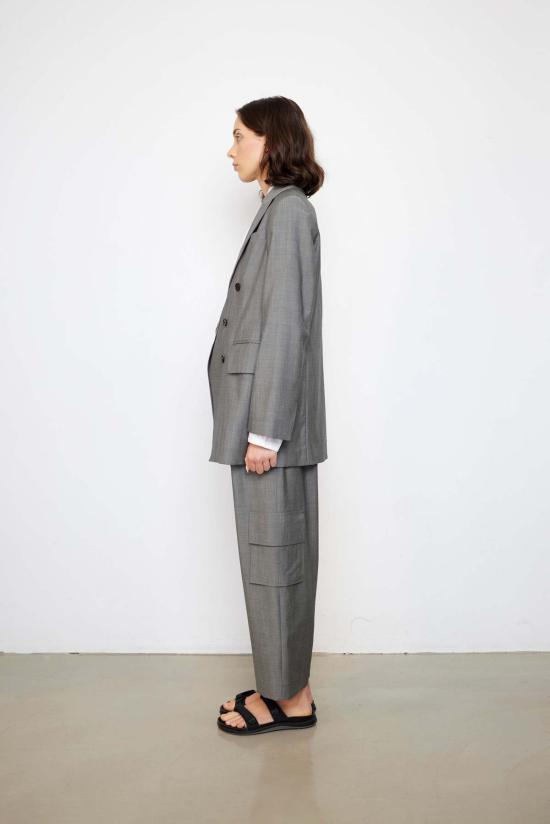  율리아 옌츠슈 자켓 줄리아 젠츠쉬 드레이크 라이트 서머 울 수트 더블 브레스트 재킷 - JULIA JENTZSCH