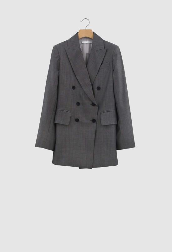  율리아 옌츠슈 자켓 줄리아 젠츠쉬 드레이크 라이트 서머 울 수트 더블 브레스트 재킷