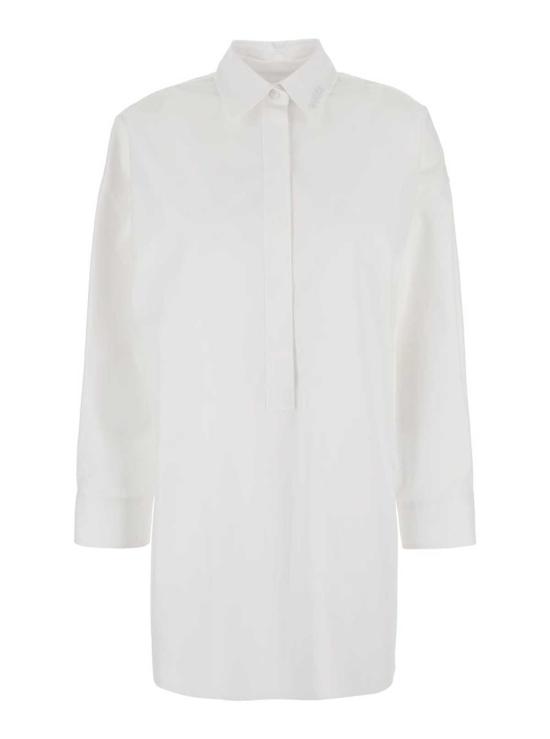  구찌 셔츠 클래식 칼라 로고 셔츠 화이트