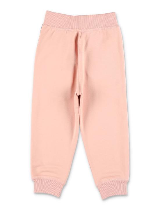  [키즈] 버버리 트레이닝/조거 팬츠 키즈 코튼 조깅  체크 트리밍 슬리퍼 - BURBERRY