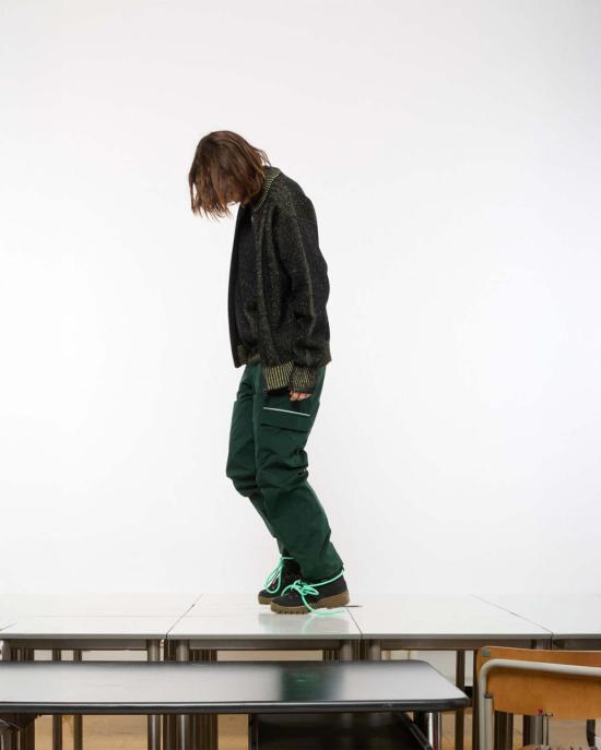  쥐알텐케이 집업 니트 Gr10 K 에임리스 컴팩트 니트 풀집업 스웨터 블랙 - GR10K