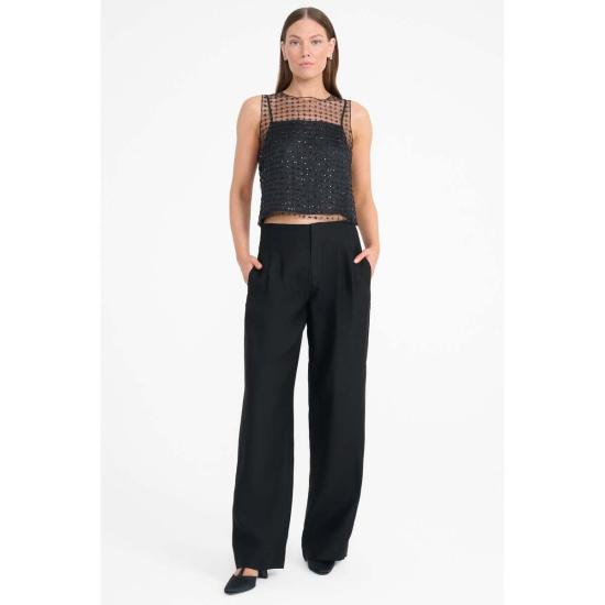  스타우드 스트레이트 팬츠 피에르 팬츠 블랙