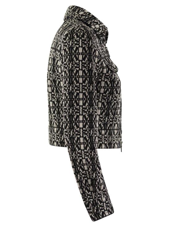  막스마라 자켓 전체 패턴 지퍼업 재킷 화이트 - MAX MARA