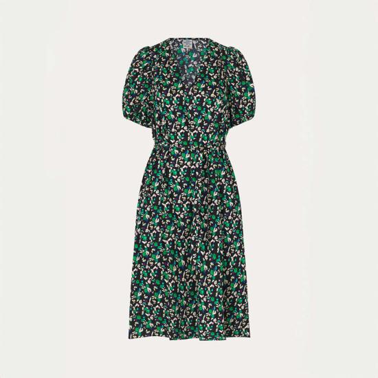  바움 운드 페르드가르텐 롱 원피스 Baum und Pferdgarten Azalia 드레스 블랙 댄디 플라워 - BAUM UND PFERDGARTEN