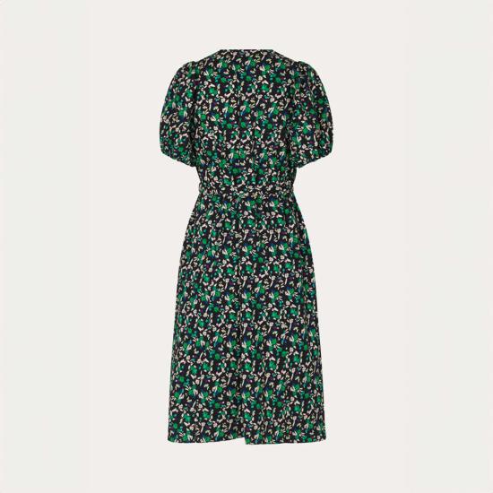  바움 운드 페르드가르텐 롱 원피스 Baum und Pferdgarten Azalia 드레스 블랙 댄디 플라워 - BAUM UND PFERDGARTEN