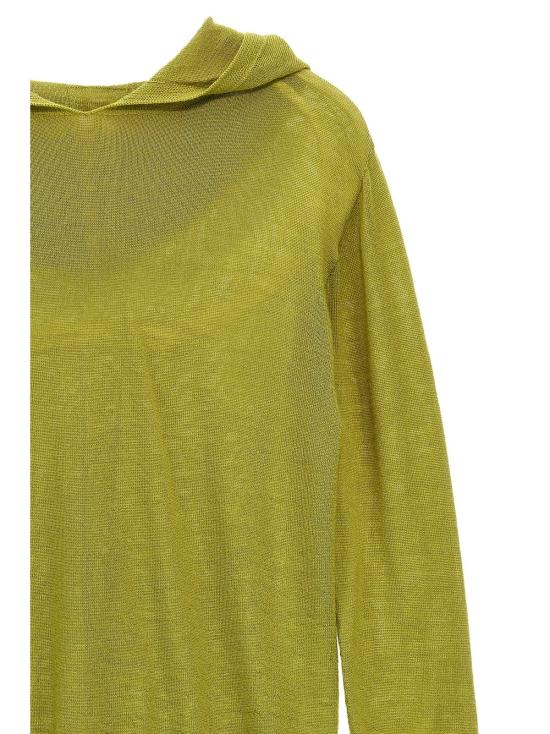  [키즈] 릭 오웬스 풀오버 아동용 울 후드 스웨터 (녹색) - RICK OWENS